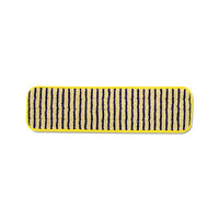 Microfiber Scrubber Pad, Vertical Polyprolene Stripes, 18", Yellow, 6-carton