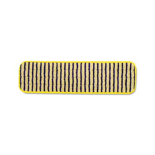 Microfiber Scrubber Pad, Vertical Polyprolene Stripes, 18", Yellow, 6-carton