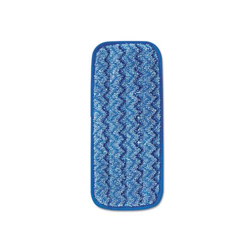 Microfiber Wall-stair Wet Mopping Pad, Blue, 13 3-4w X 5 1-2d X 1-2h