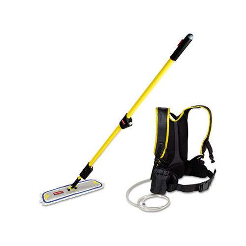 Flow Finishing System, 56" Handle, 18" Mop Head, Yellow