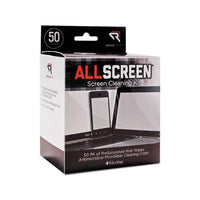 Allscreen Screen Cleaning Kit, 50 Wipes, 1 Microfiber Cloth