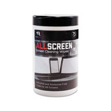 Allscreen Screen Cleaning Wipes, 6" X 6", White, 75-tub