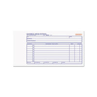 Material Requisition Book, 7 7-8 X 4 1-4, Two-part Carbonless, 50-set Book