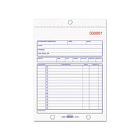 Sales Book, 5 1-2 X 7 7-8, Three-part Carbonless, 50 Sets-book