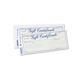 Gift Certificates W-envelopes, 8-1-2w X 3-2-3h, Blue-gold, 25-pack