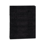 Ecologix Notepro Executive Notebook, Medium-college Rule, Black, 11 X 8.5, 100 Sheets
