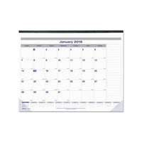 Net Zero Carbon Monthly Desk Pad Calendar, 22 X 17, Black Band And Corners, 2021