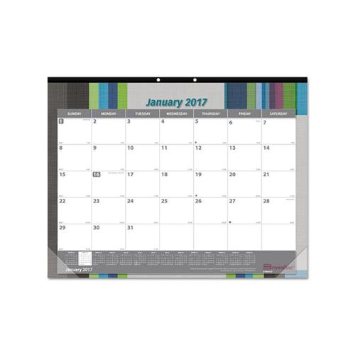 Passion Monthly Deskpad Calendar, Chipboard Back, Floral Design, 22 X 17, 2021