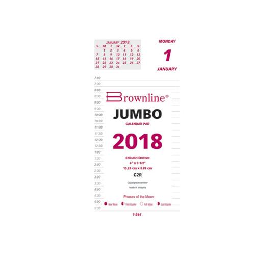 Daily Calendar Pad Refill, 6 X 3.5, 2021