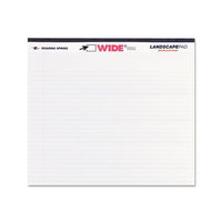 Wide Landscape Format Writing Pad, Medium-college Rule, 11 X 9.5, White, 40 Sheets