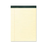 Recycled Legal Pad, Wide-legal Rule, 8.5 X 11, Canary, 40 Sheets, Dozen