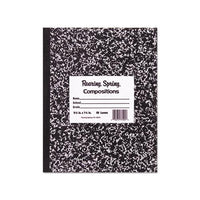 Marble Cover Composition Book, Wide-legal Rule, Black Cover, 9.75 X 7.5, 100 Sheets