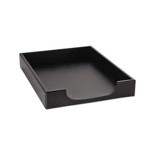 Wood Tones Desk Tray, 1 Section, Letter Size Files, 8.5" X 11", Black