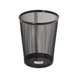 Nestable Jumbo Wire Mesh Pencil Cup, 4 3-8 Dia. X 5 2-5, Black