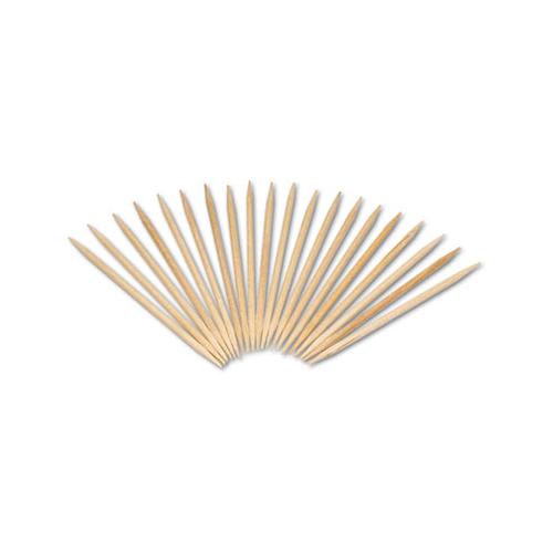 Round Wood Toothpicks, 2 1-2", Natural, 24 Inner Boxes Of 800, 5 Boxes-carton, 96,000 Toothpicks-carton