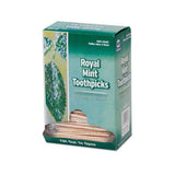 Mint Cello-wrapped Wood Toothpicks, 2 1-2", Natural, 1000-box, 15 Boxes-carton