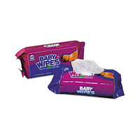 Baby Wipes Refill Pack, White, 80-pack, 12 Packs-carton