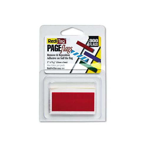 Removable-reusable Page Flags, Red, 300-pack