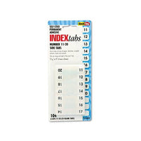 Legal Index Tabs, 1-12-cut Tabs, 11-20, White, 0.44" Wide, 104-pack