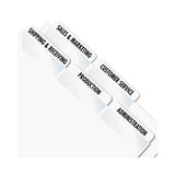 Laser Printable Index Tabs, 1-5-cut Tabs, White, 2" Wide, 300-pack
