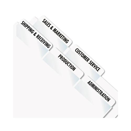 Laser Printable Index Tabs, 1-5-cut Tabs, White, 2" Wide, 300-pack