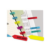 Mini Arrow Page Flags, Blue-mint-purple-red-yellow, 154 Flags-pack