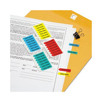 Mini Arrow Page Flags, "sign Here", Blue-mint-red-yellow, 126 Flags-pack