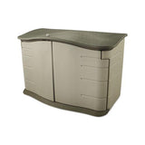 Horizontal Outdoor Storage Shed, 55 X 28 X 36, 20 Cu Ft, Olive Green-sandstone