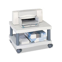Wave Design Printer Stand, Two-shelf, 20w X 17.5d X 11.5h, Charcoal Gray