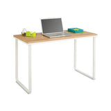 Steel Workstation, 47.25w X 24d X 28.75h, Beech-white