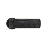 Pull-up Power Module, 4 Outlets, 2 Usb Ports, 8 Ft Cord, Black