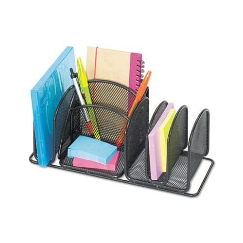 Deluxe Organizer, Six Compartments, Steel, 12 1-2 X 5 1-4 X 5 1-4