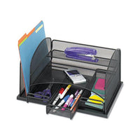 Three Drawer Organizer, Steel, 16 X 11 1-2 X 8 1-4, Black