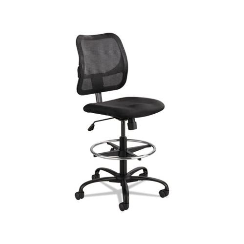 Vue Series Mesh Extended-height Chair, 33" Seat Height, Supports Up To 250 Lbs., Black Seat-black Back, Black Base