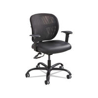 Vue Intensive-use Mesh Task Chair, Supports Up To 500 Lbs., Black Seat-black Back, Black Base