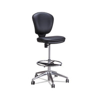 Metro Collection Extended-height Chair, Supports Up To 250 Lbs., Black Seat-black Back, Chrome Base