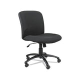 Uber Big And Tall Series Mid Back Chair, Supports Up To 500 Lbs., Black Seat-black Back, Black Base