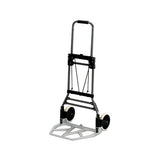 Stow-away Collapsible Medium Hand Truck, 275 Lb Capacity, 19 X 17.75 X 38.75, Aluminum