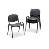 Stacking Chair, Black Seat-black Back, Black Base, 4-carton