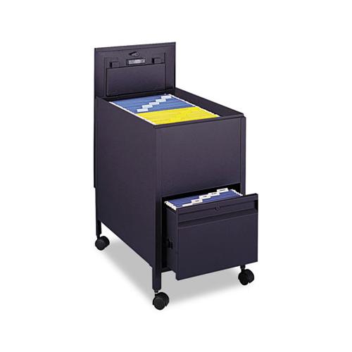 Locking Mobile Tub File With Drawer, Letter Size, 17w X 26d X 28h, Black