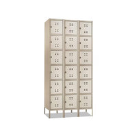 Three-column Box Locker, 36w X 18d X 78h, Two-tone Tan