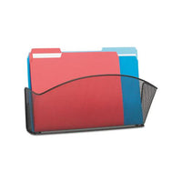 Onyx Steel Wall Pocket, Legal, Black 15 X 3 X 9