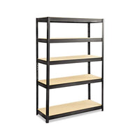 Boltless Steel-particleboard Shelving, Five-shelf, 48w X 18d X 72h, Black