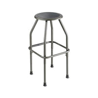 Diesel Industrial Stool With Stationary Seat, 30" Seat Height, Supports Up To 250 Lbs., Pewter Seat-pewter Back, Pewter Base