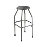 Diesel Industrial Stool With Stationary Seat, 30" Seat Height, Supports Up To 250 Lbs., Pewter Seat-pewter Back, Pewter Base
