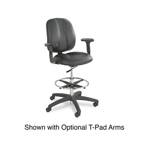 Apprentice Ii Extended-height Chair, 32" Seat Height, Supports Up To 250 Lbs., Black Seat-black Back, Black Base