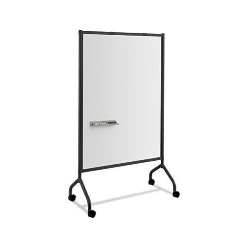 Impromptu Magnetic Whiteboard Collaboration Screen, 42w X 21.5d X 72h, Black-white