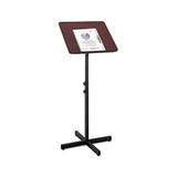 Adjustable Speaker Stand, 21w X 21d X 29.5h To 46h, Mahogany-black