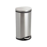 Step-on Medical Receptacle, 7.5 Gal, Stainless Steel