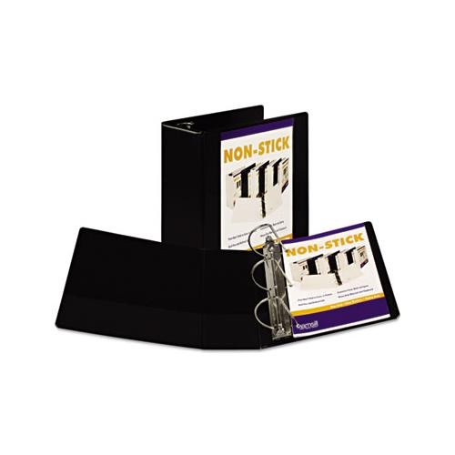 Nonstick D-ring View Binder, 3 Rings, 5" Capacity, 11 X 8.5, Black